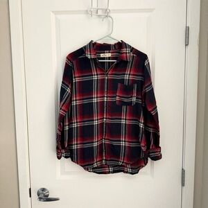 Plaid Hollister Flannel Top